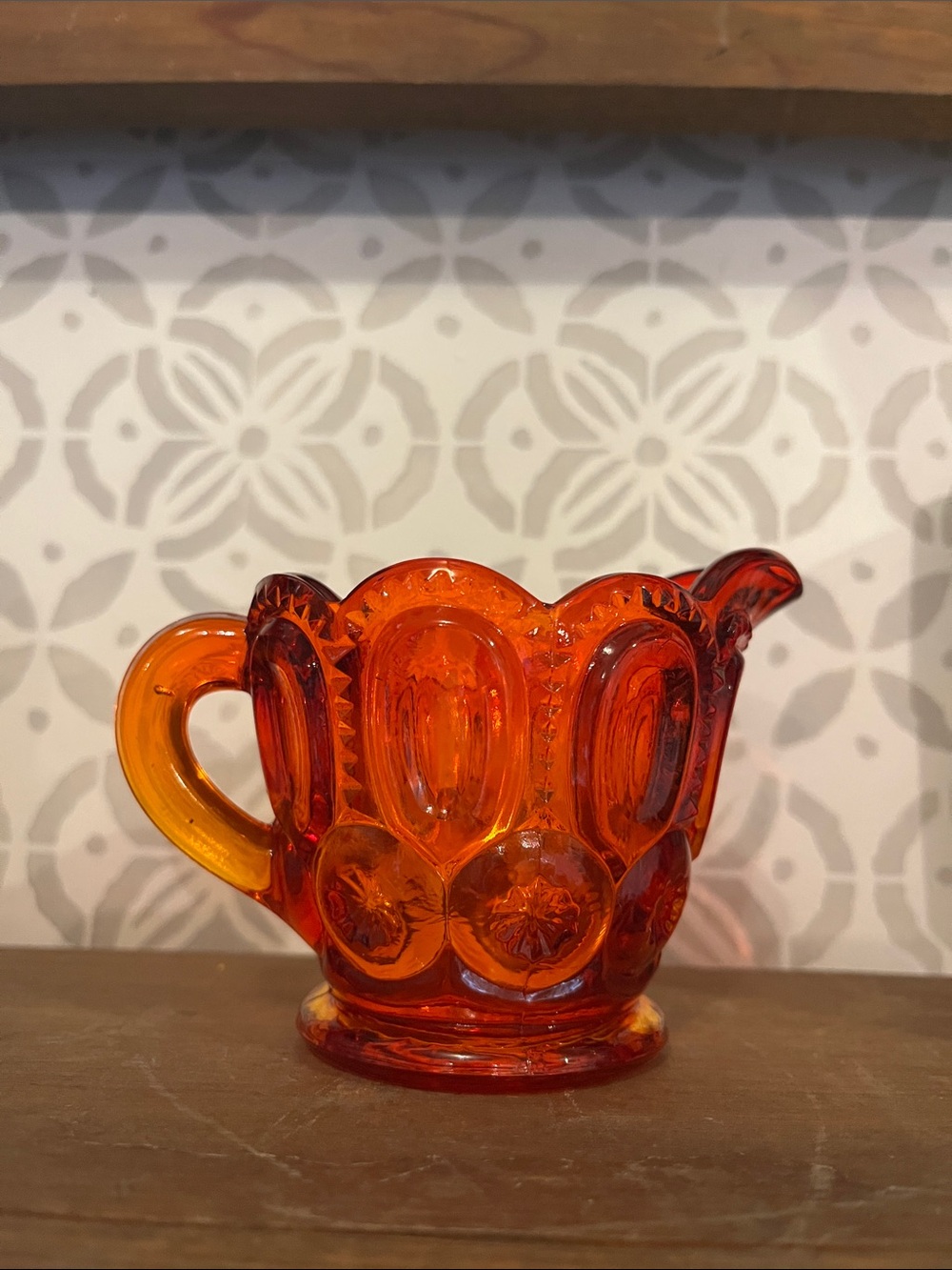 L.E Smith Glass Amberina Creamer - Vintage Glass
